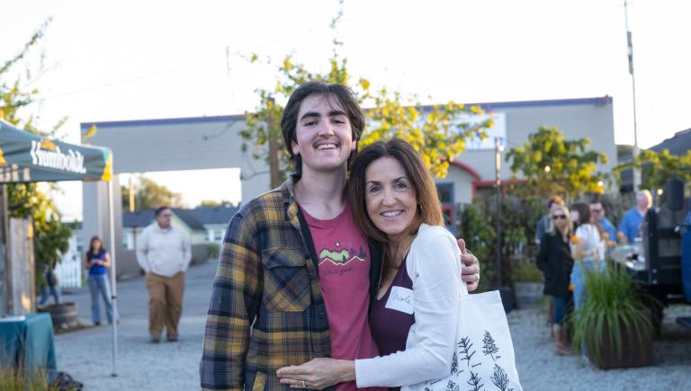 A mother and son at the Forever Humboldt Families Mixer in 2025