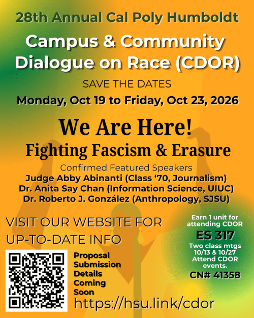 Save the Date - CDOR - October 19-23 - Theme: We Are Here! Fighting Fascism and Erasure