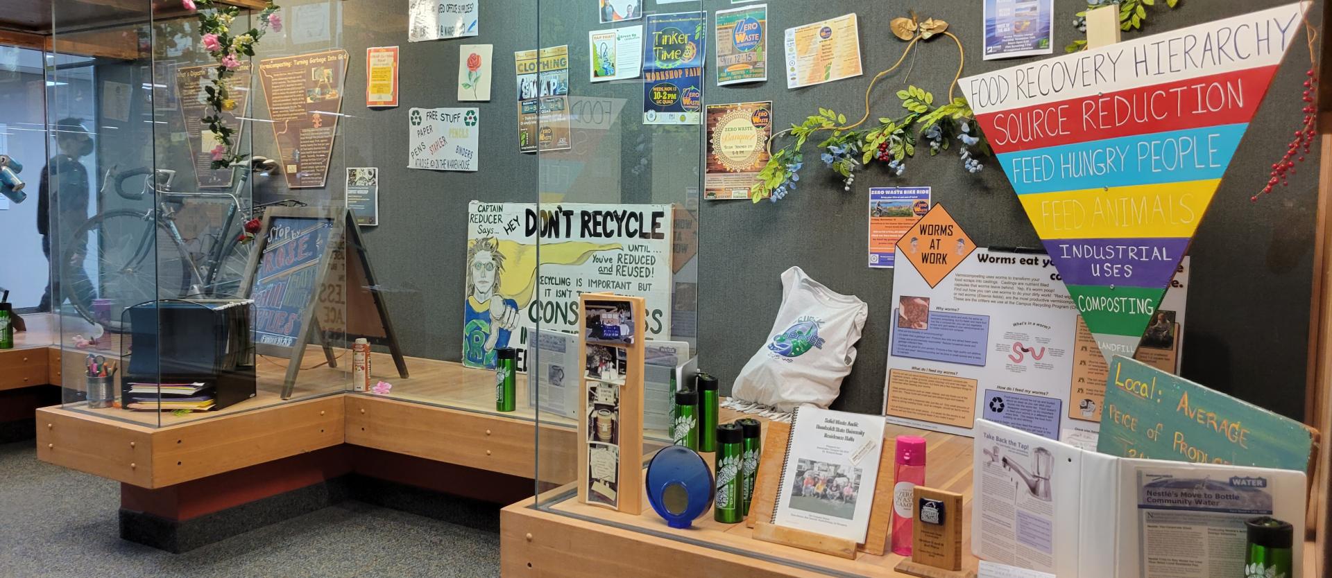 Photo of WRRAP display in the library