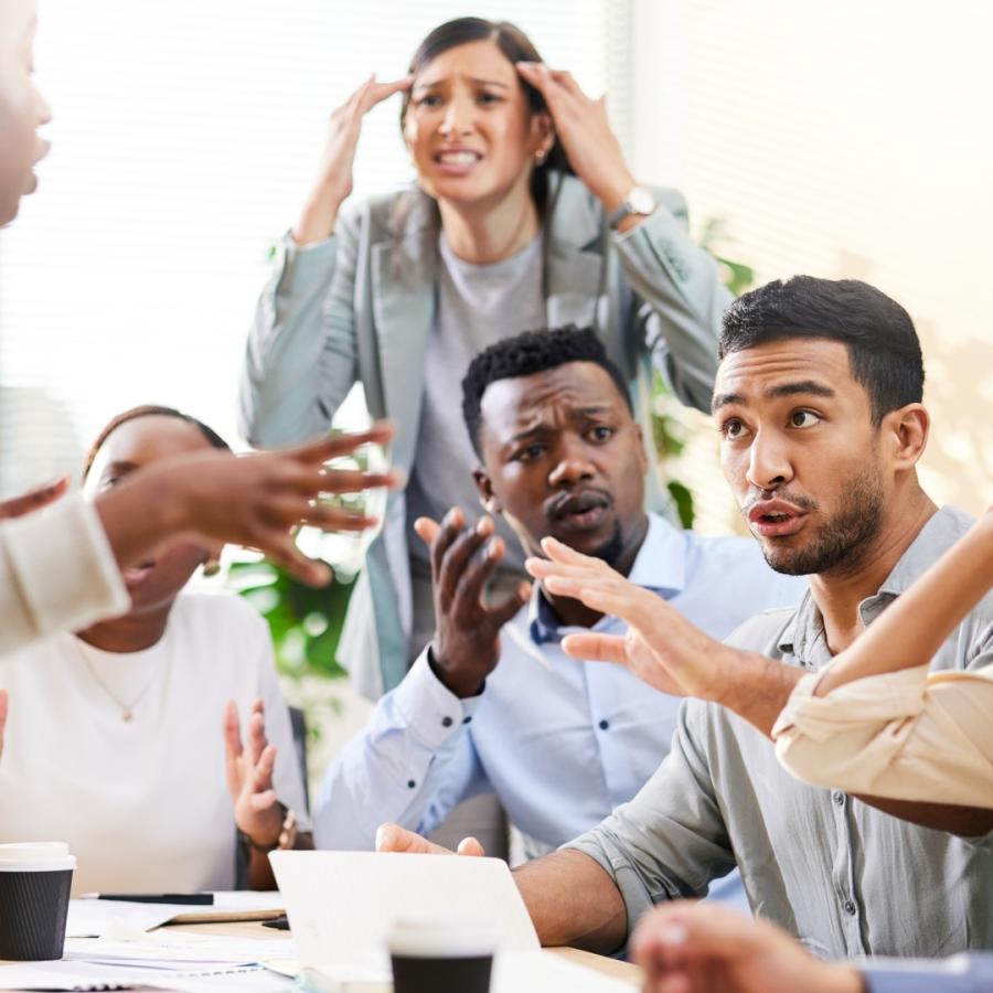 people discussing