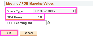 Meeting APDB Mapping Values