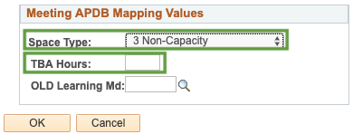 Meeting APDB Mapping Values