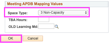 Meeting APDB Mapping Values