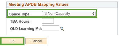 Meeting APDB Mapping Values