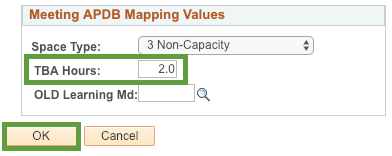 Meeting APDB Mapping Values