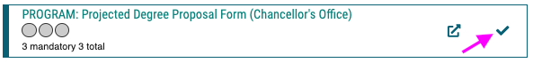 projected degree proposal form