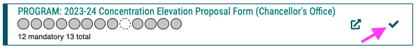 Start Concentration Elevation proposal