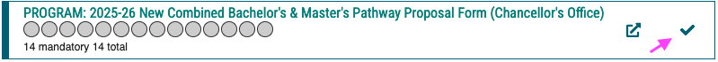 New combined bachelor's & master's Pathway Proposal Form