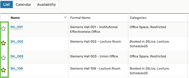 Calendar setup