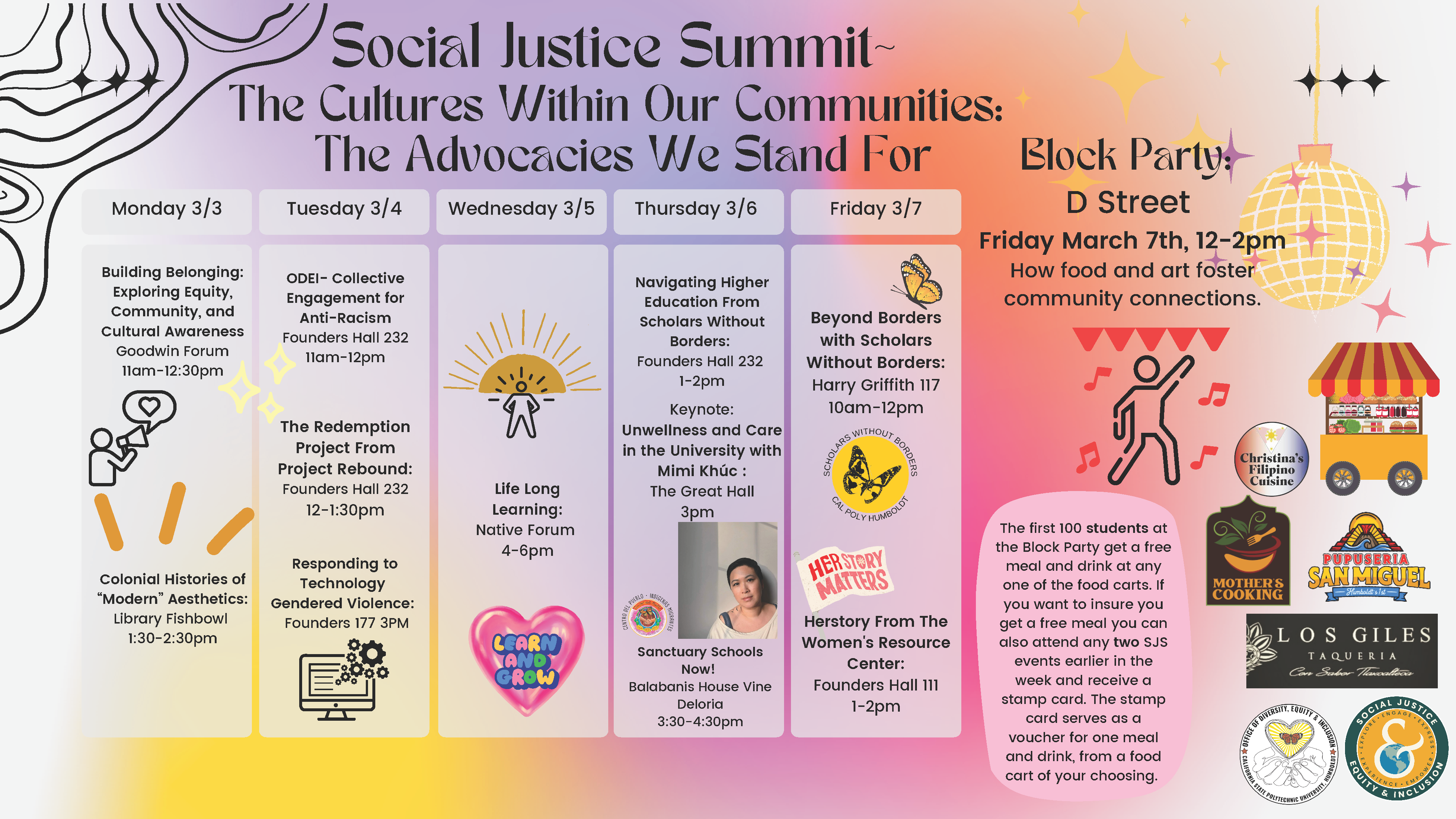 Social Justice Summit Calendar 2025