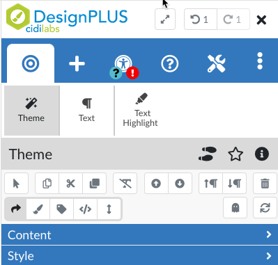 Design Plus layout