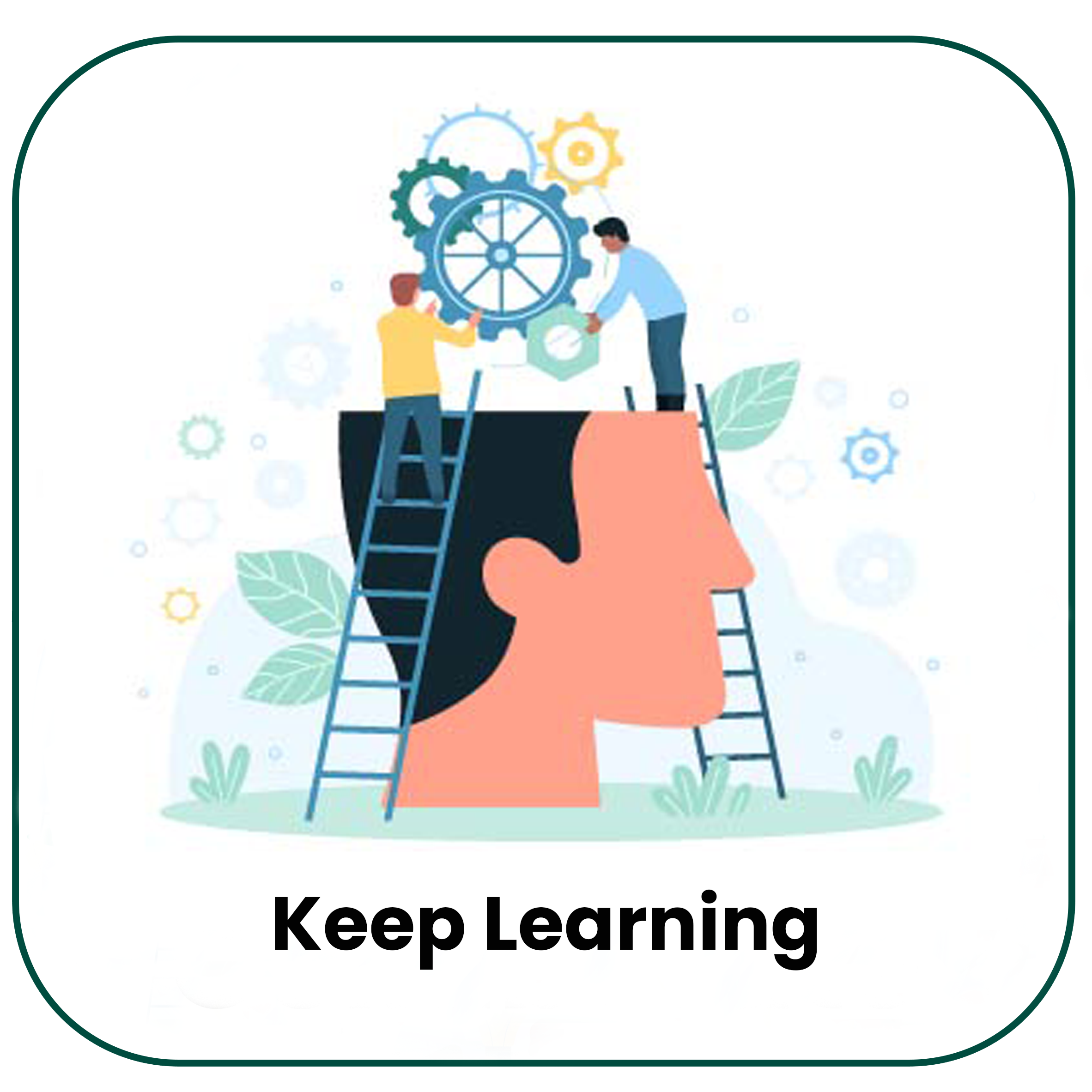 "Keep Learning" Clip art