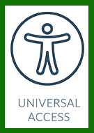 Logo for universal access for accessibility