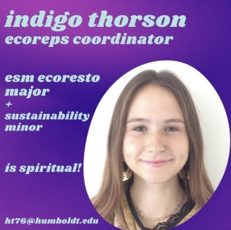 Indigo Thorson: EcoReps Coordinator