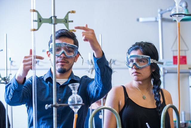 students in lab