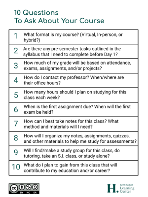 10 Questions to about your class