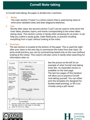 Cornell Notes Guide