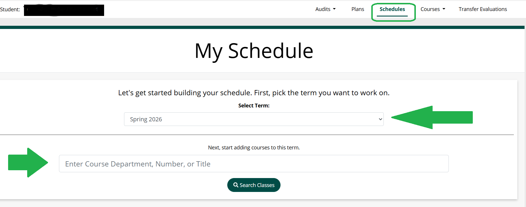 Schedule Start
