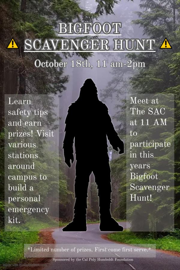 BIGFOOT Scavenger Hunt