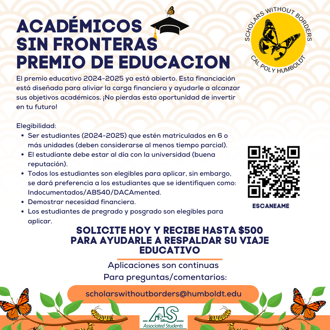 Académicos sin fronteras premio de educacion , followed by a QR code