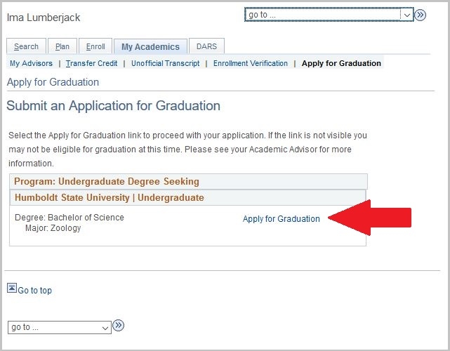 Apply for Graduation