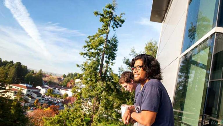 Students on patio