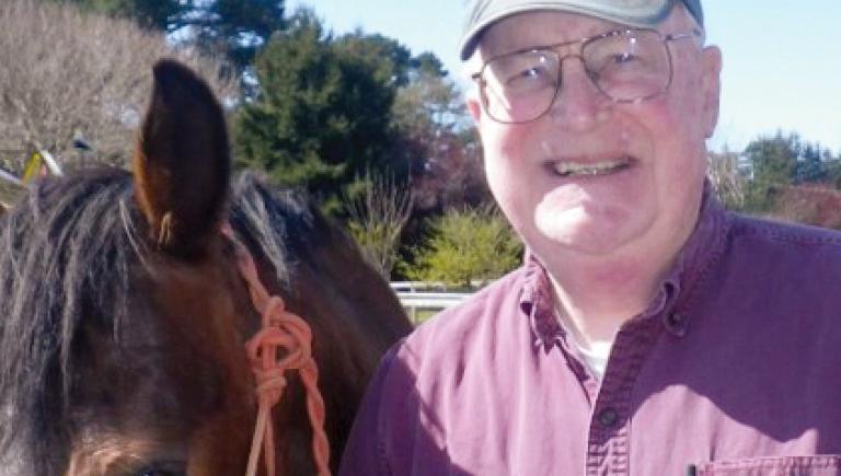 Steve Engel with his horse