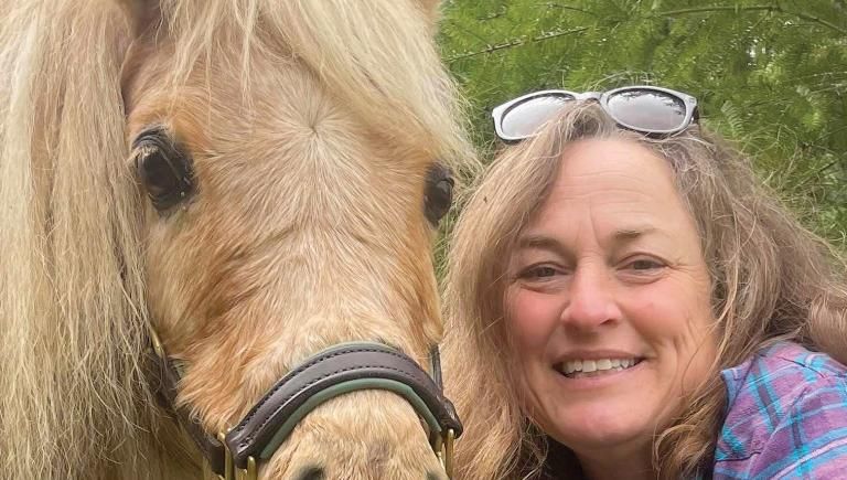 Terri Jennings with her pony