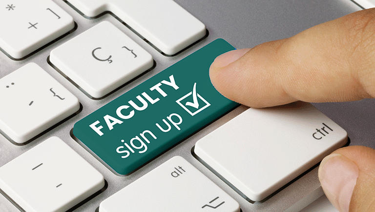 faculty sign-up