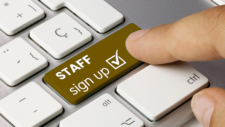 staff sign-up