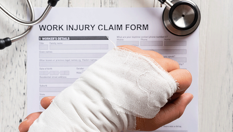 work injury claim form