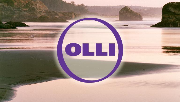 OLLI logo over beach scene