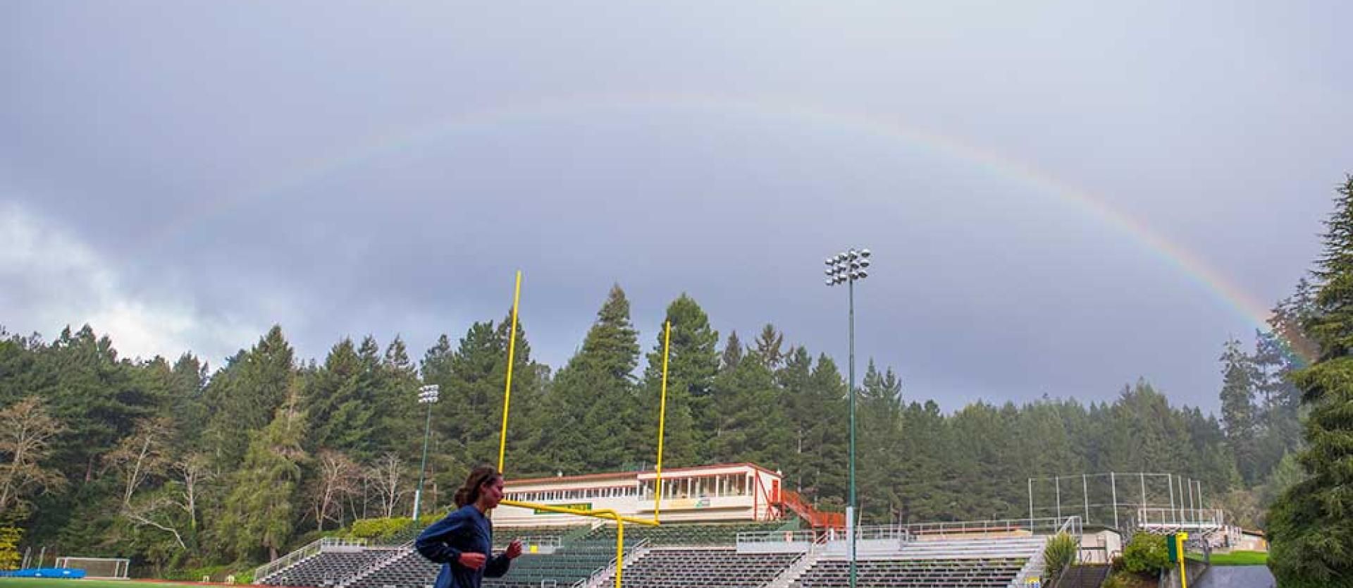 Rainbow over Redwood Bowl