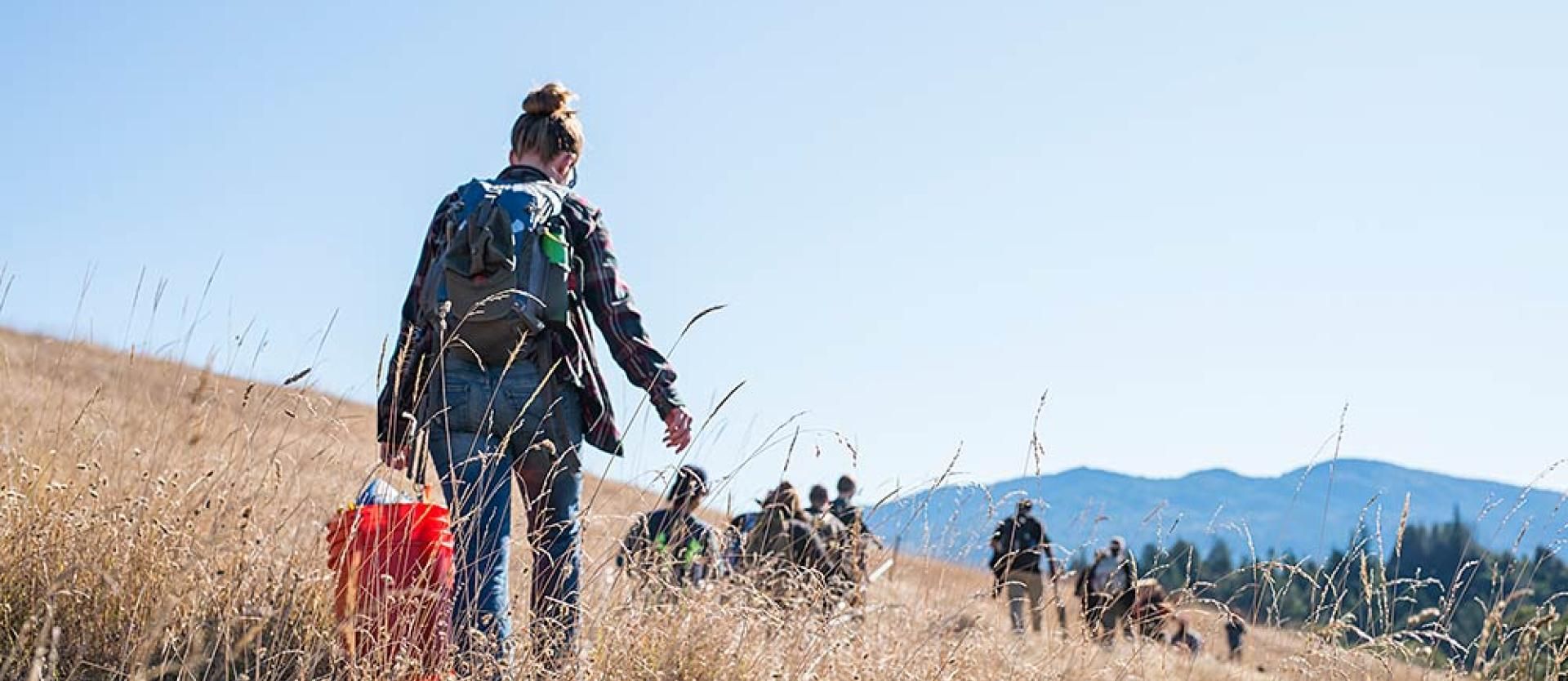 Rangeland students in the field