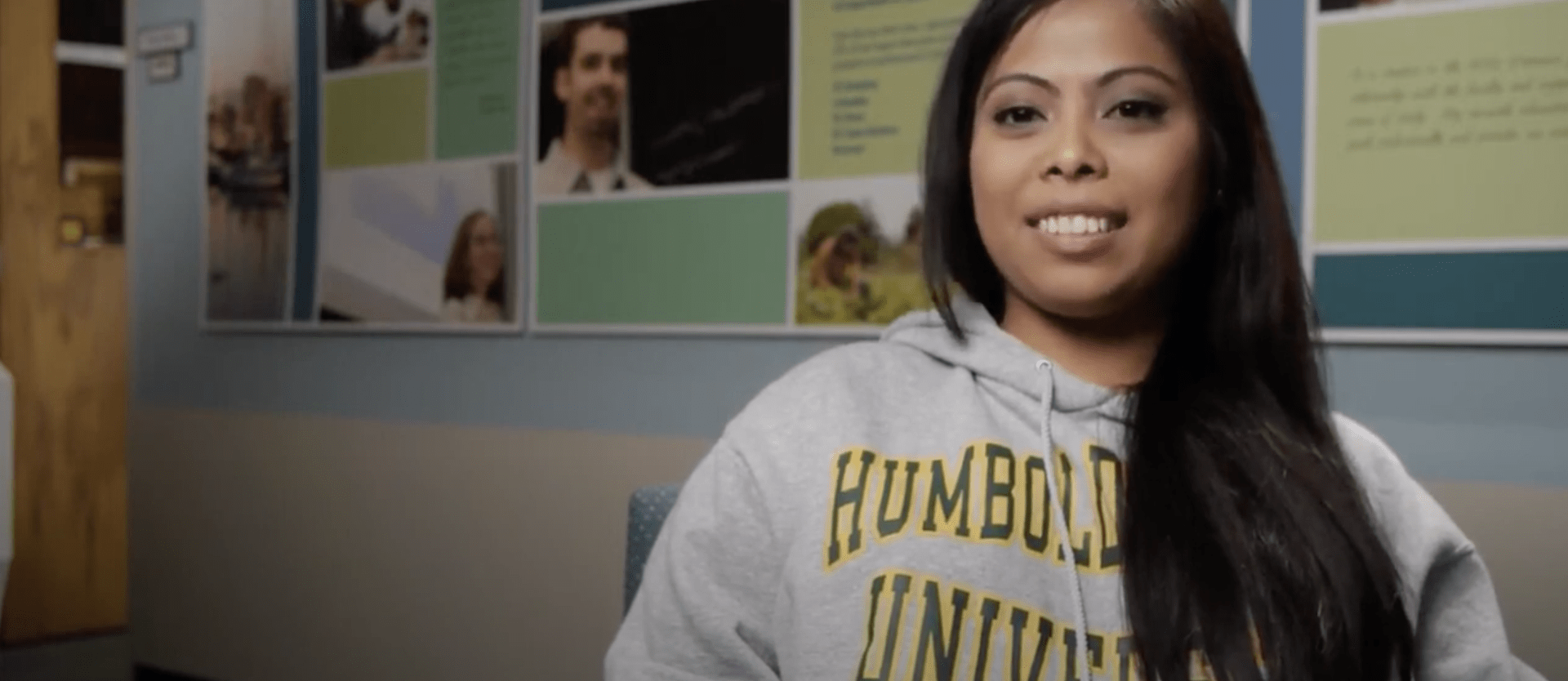 Video still with student speaker