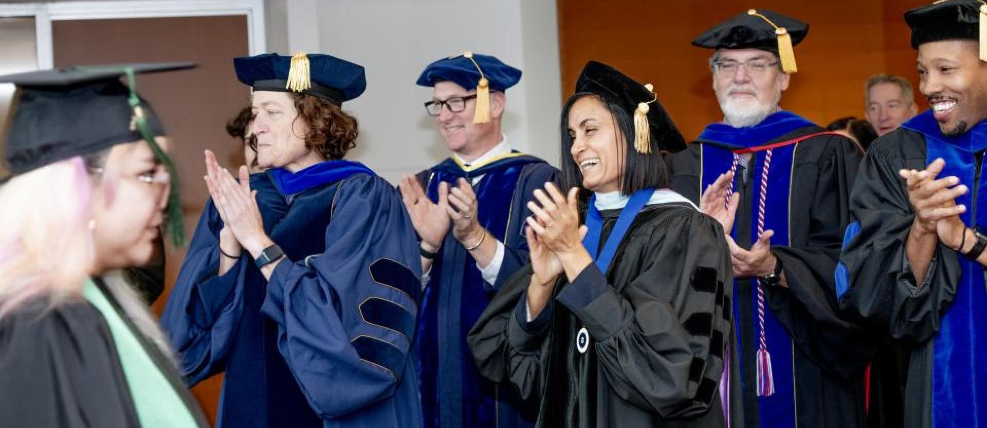 Faculty at graduation