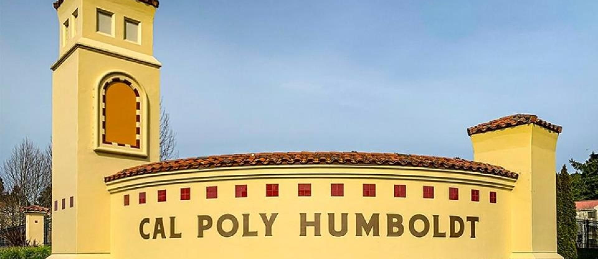 Cal poly Humboldt front sign