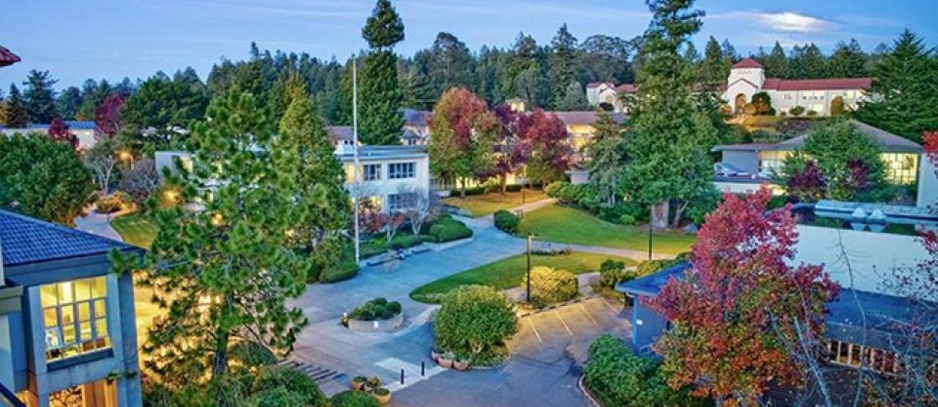 Bird eye view of campus