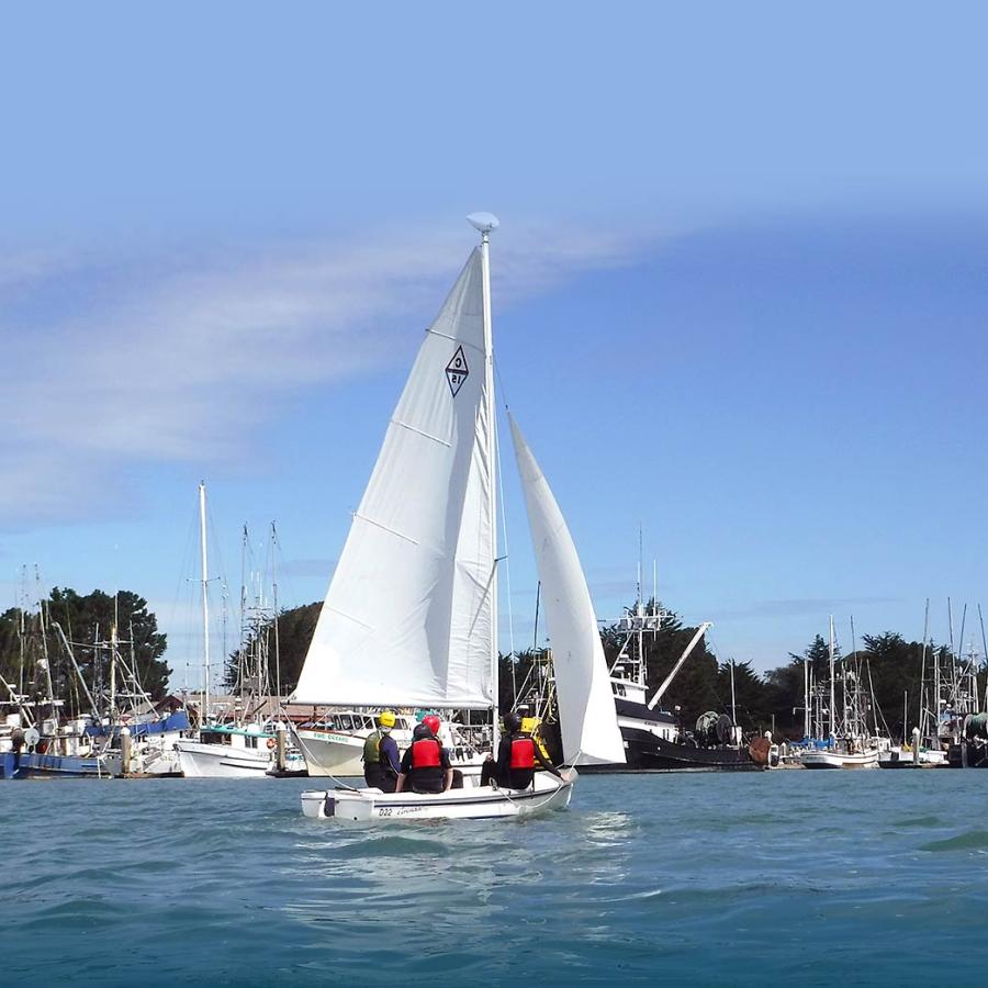 Sailboat on Humboldt Bay