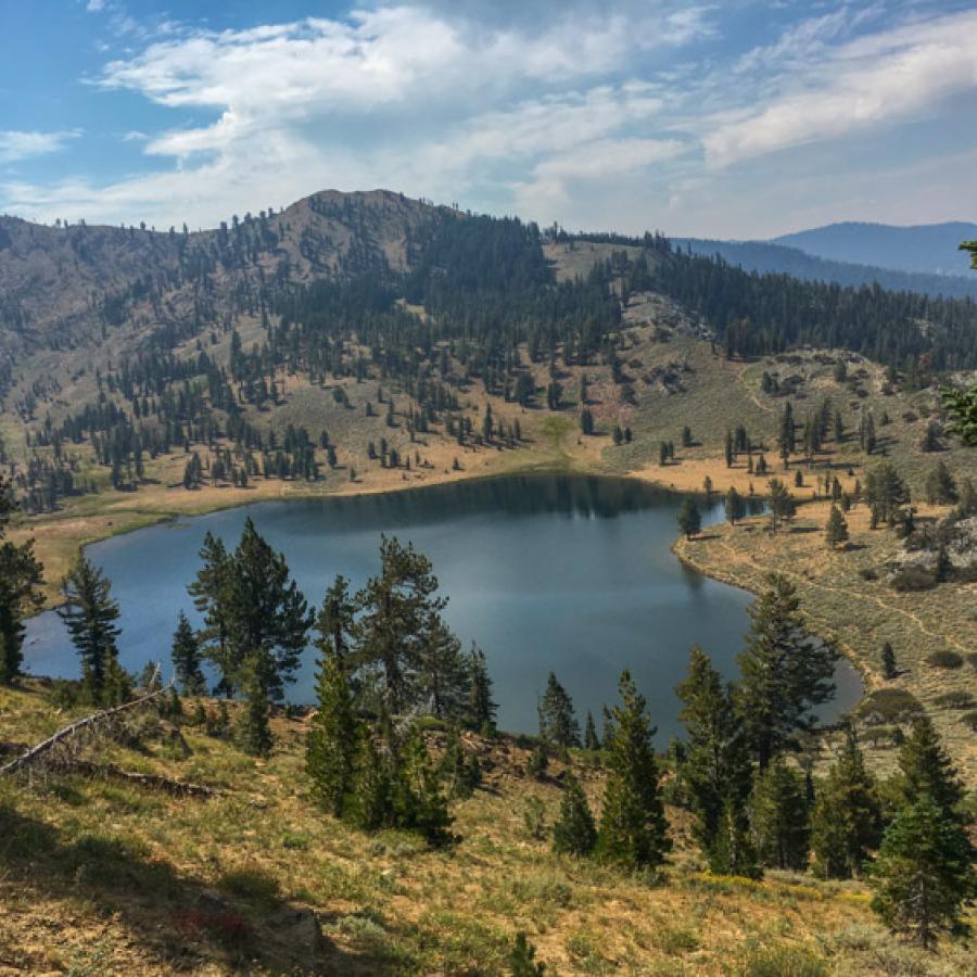 East Boulder Lake viewed from above