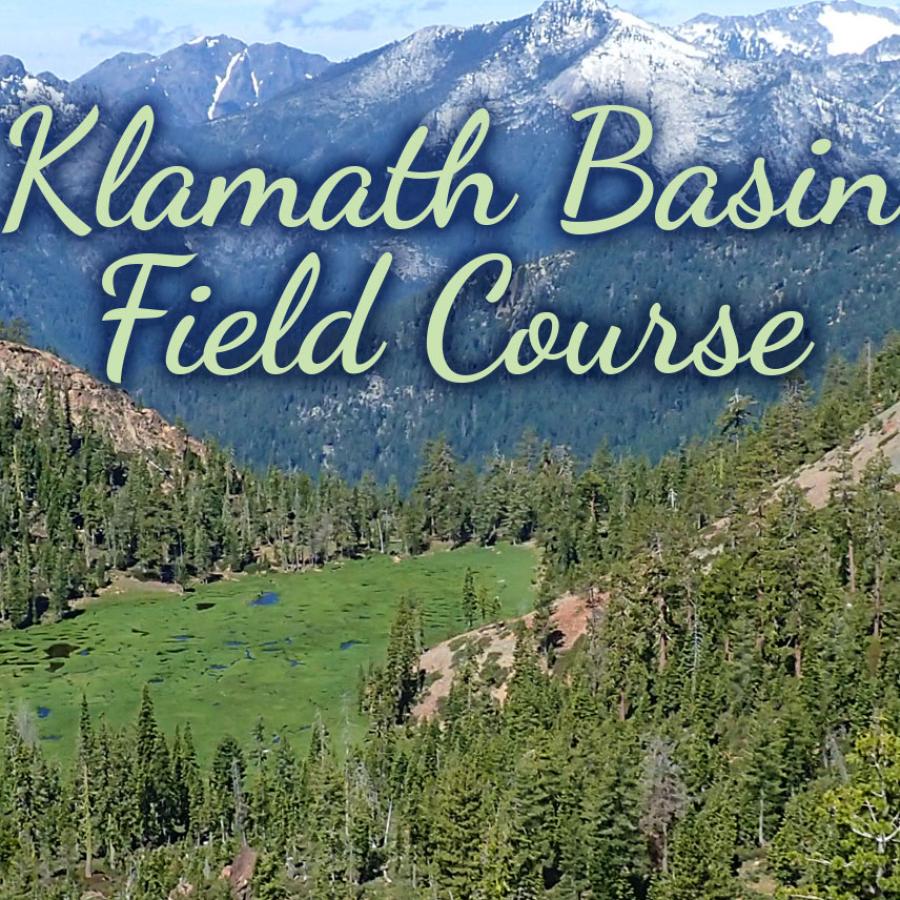 Klamath Basin Field Course - man looking at Klamath River basin