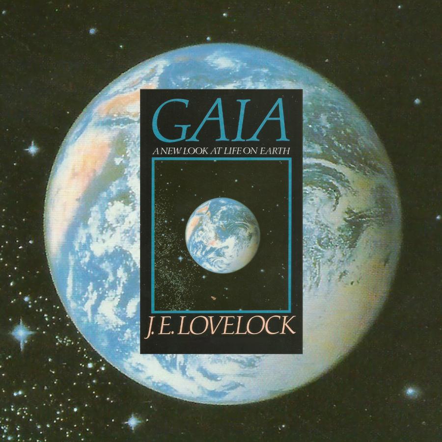 Book cover of Gaia by Lovelock, with image of planet Earth Book cover of Gaia by Lovelock, with image of planet Earth