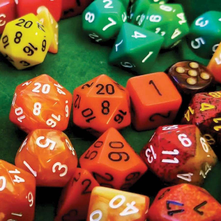 Dungeons and Dragons dice of different colors Dungeons and Dragons dice of different colors