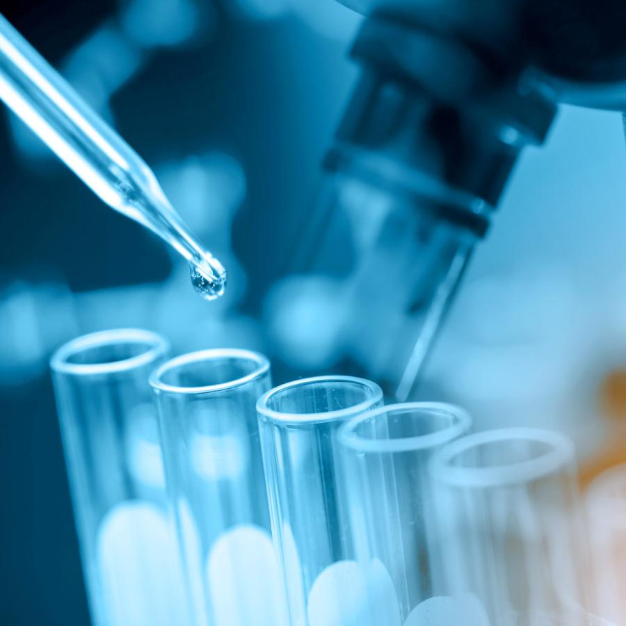 eye dropper and test tubes in a lab eye dropper and test tubes in a lab