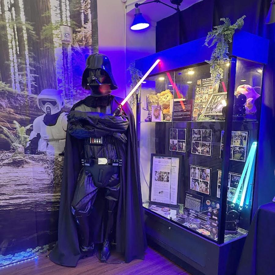 Star Wars display in Cinema Museum Star Wars display in Cinema Museum