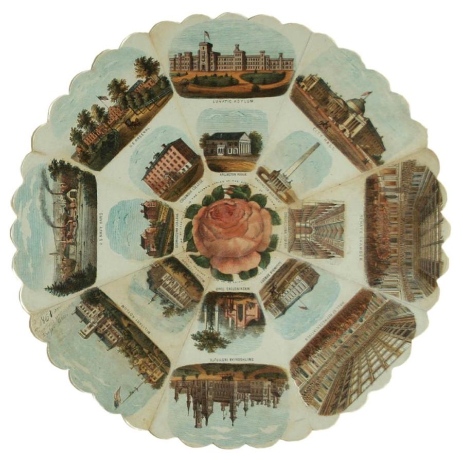 Souvenir lithograph of D.C. landmarks
