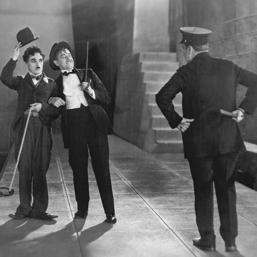 Charlie Chaplin film scene Charlie Chaplin film scene
