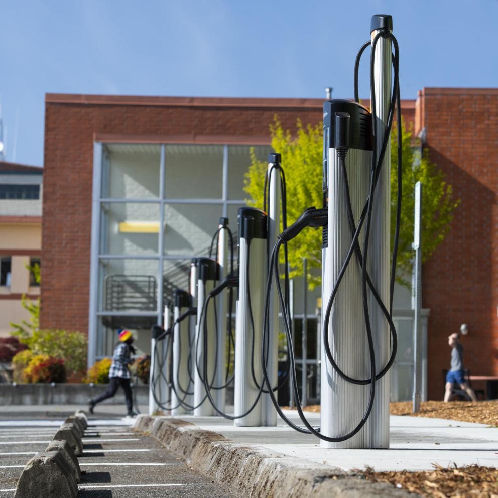 Campus EV charging station
