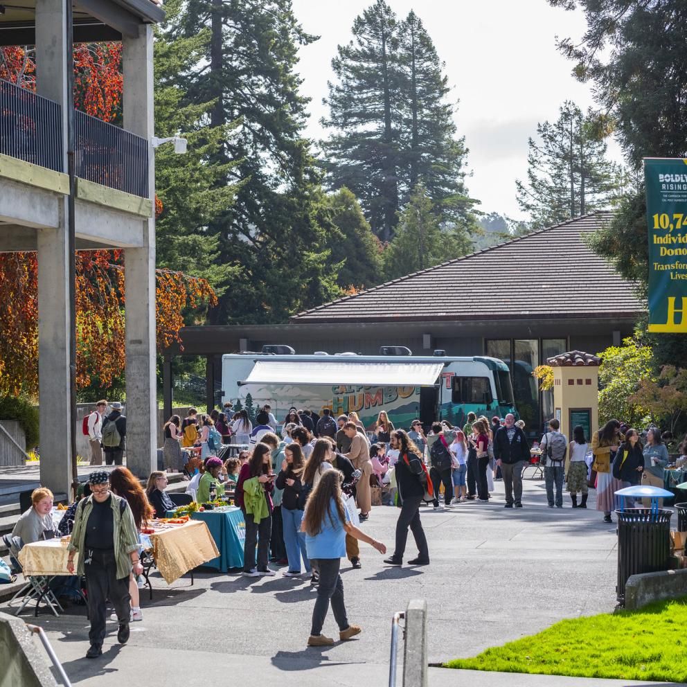 students on quad