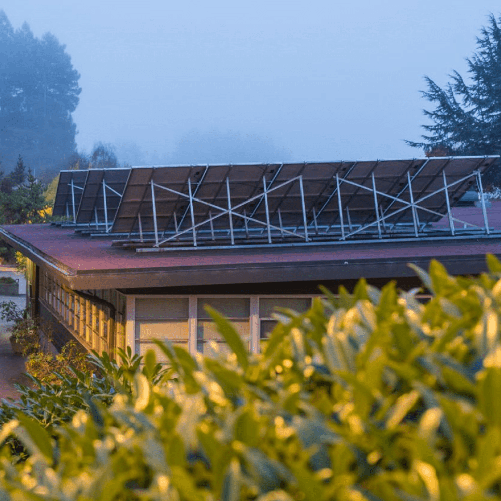 Solar array on Music A building